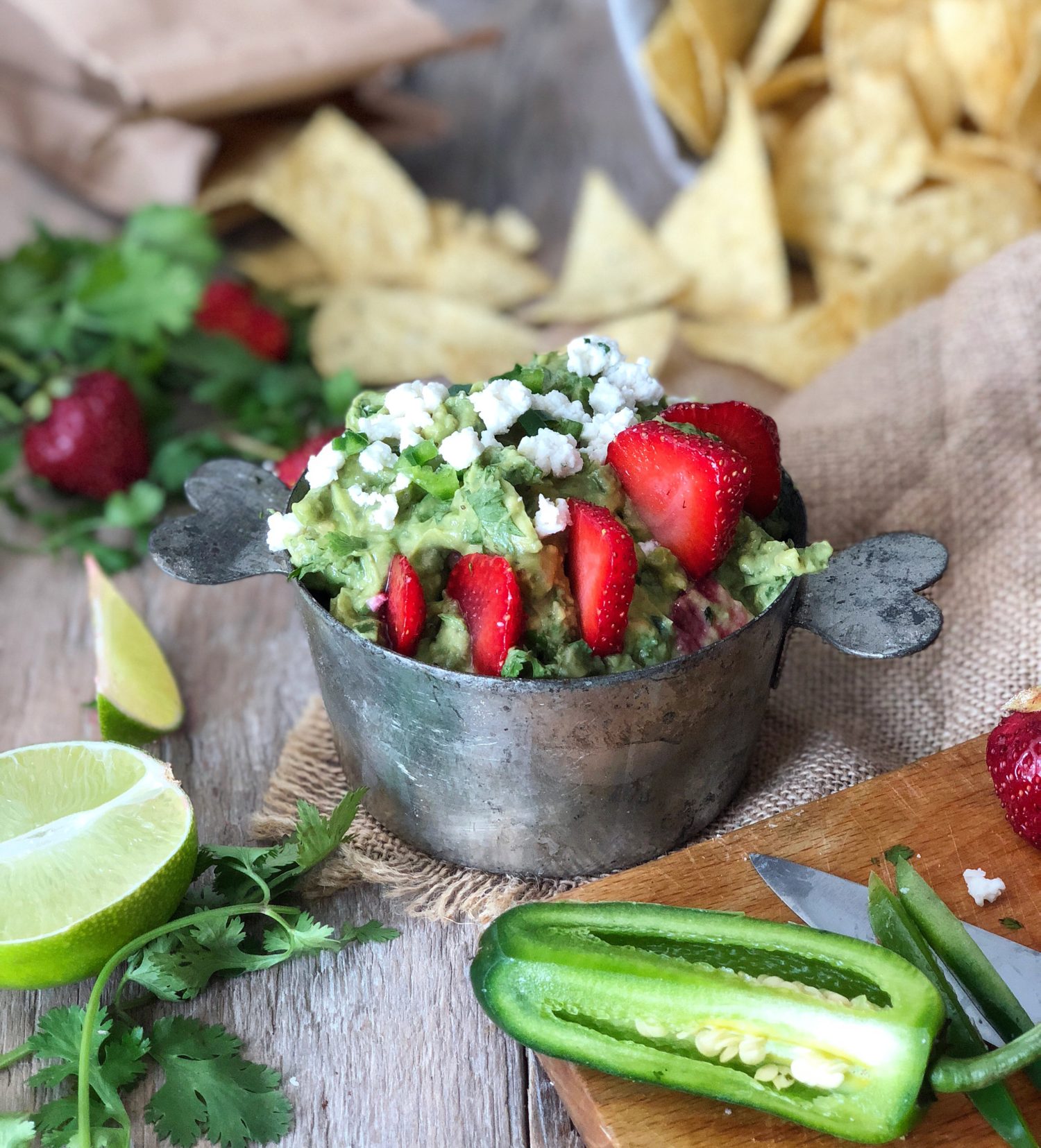 Strawberry Margarita Guacamole