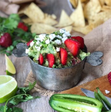 Strawberry Margarita Guacamole