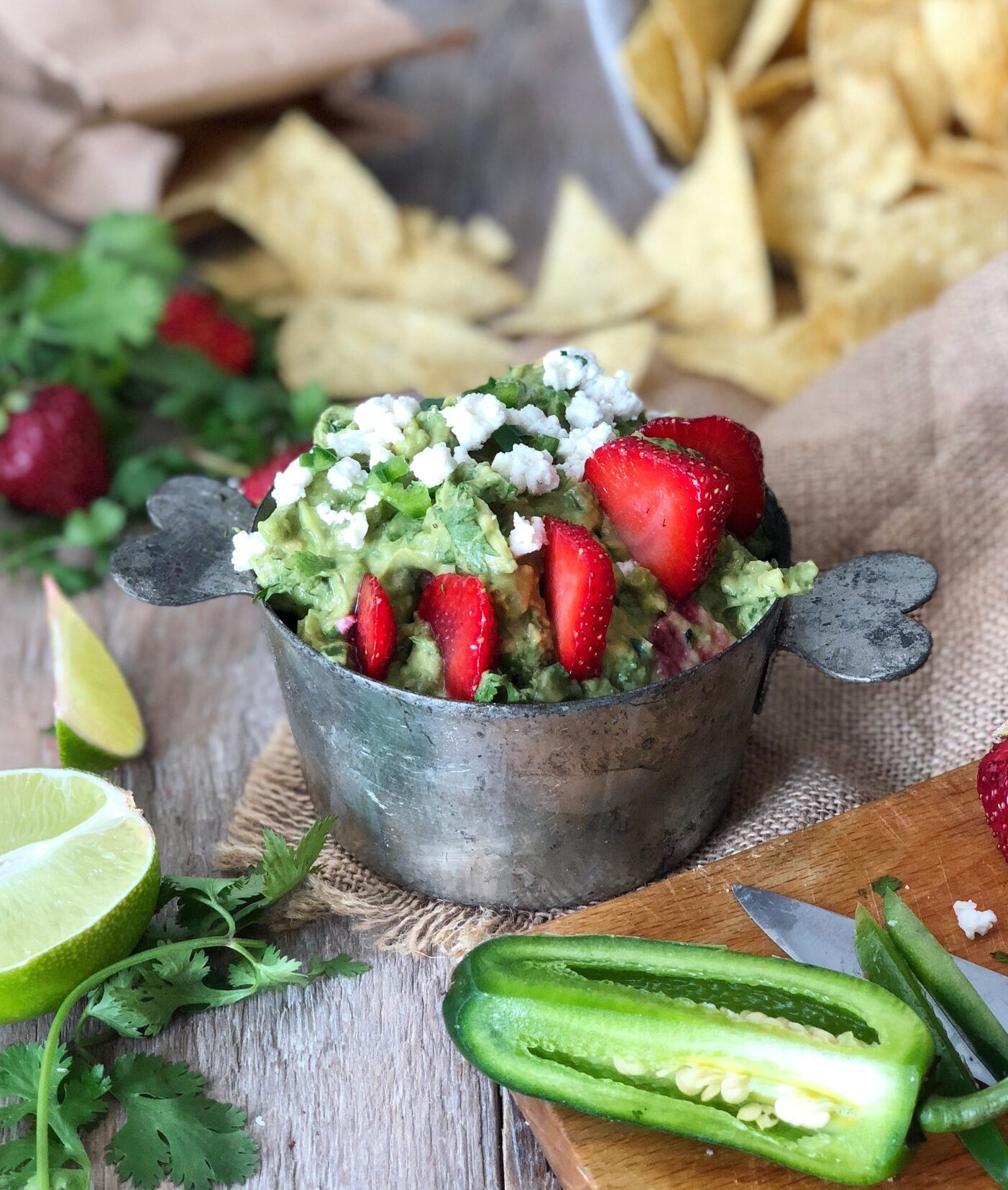 Strawberry Margarita Guacamole