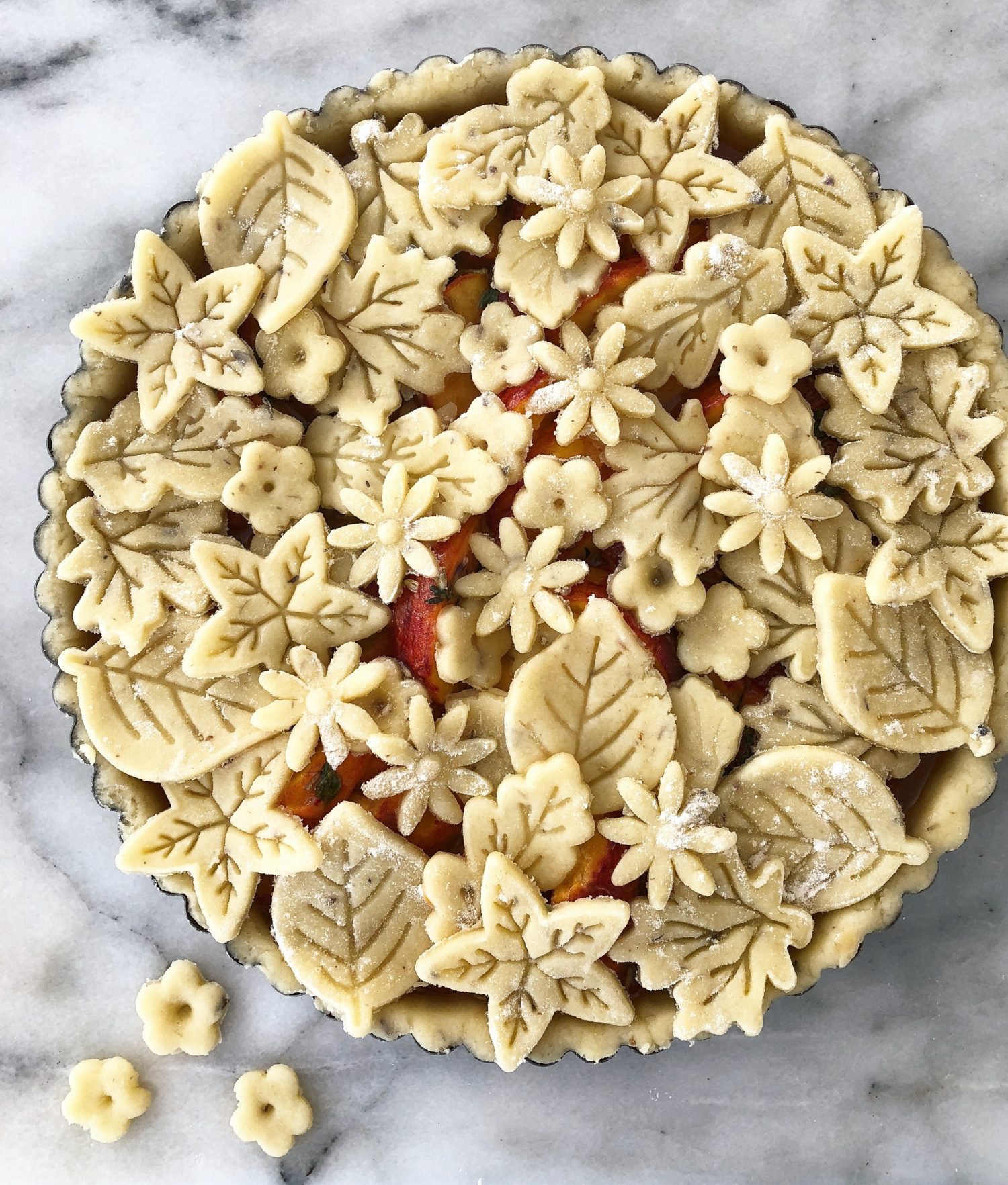 Peach Lavender Thyme and Honey Pie | The Lemon Apron