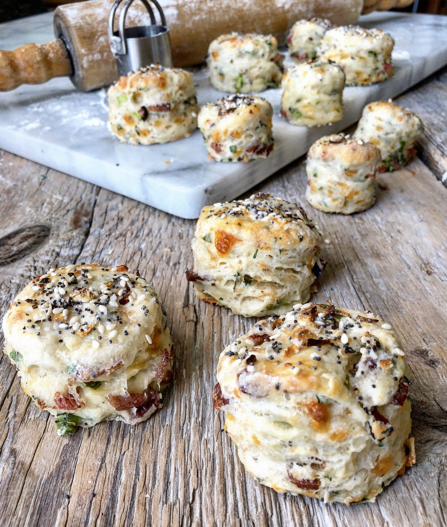 Everything Bacon Apple Breakfast Biscuits