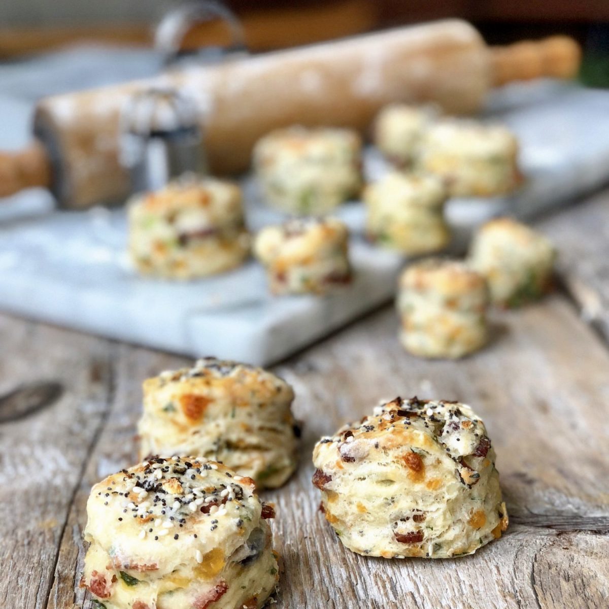 Everything Bacon Apple Breakfast Biscuits