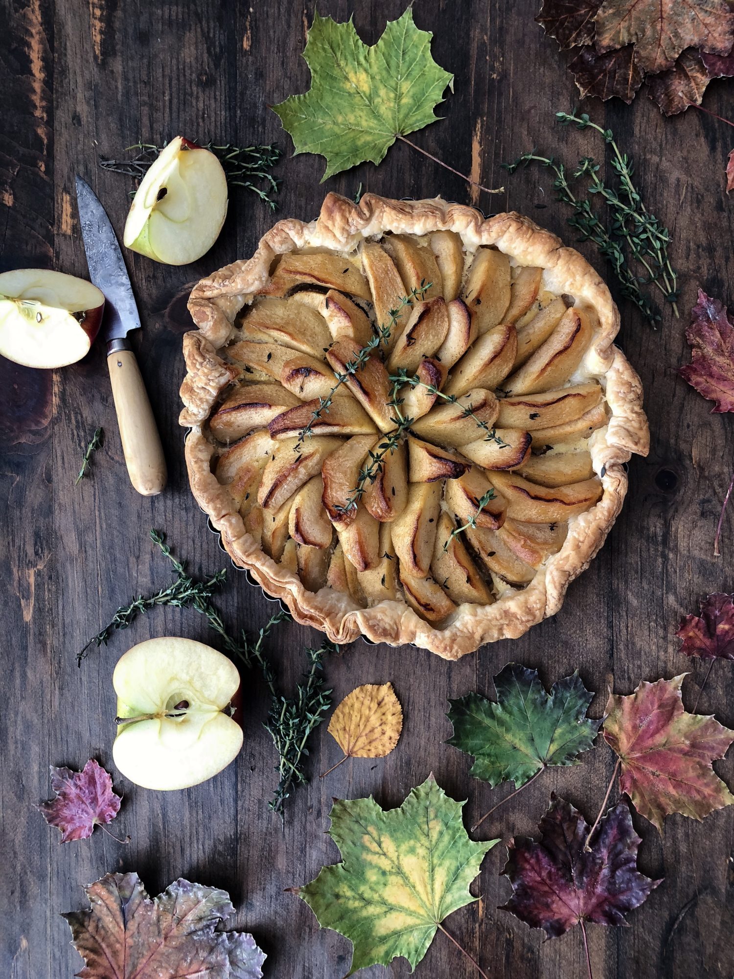 Apple Maple Frangipane Torte