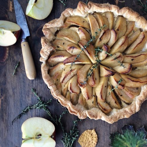 Apple Maple Frangipane Torte