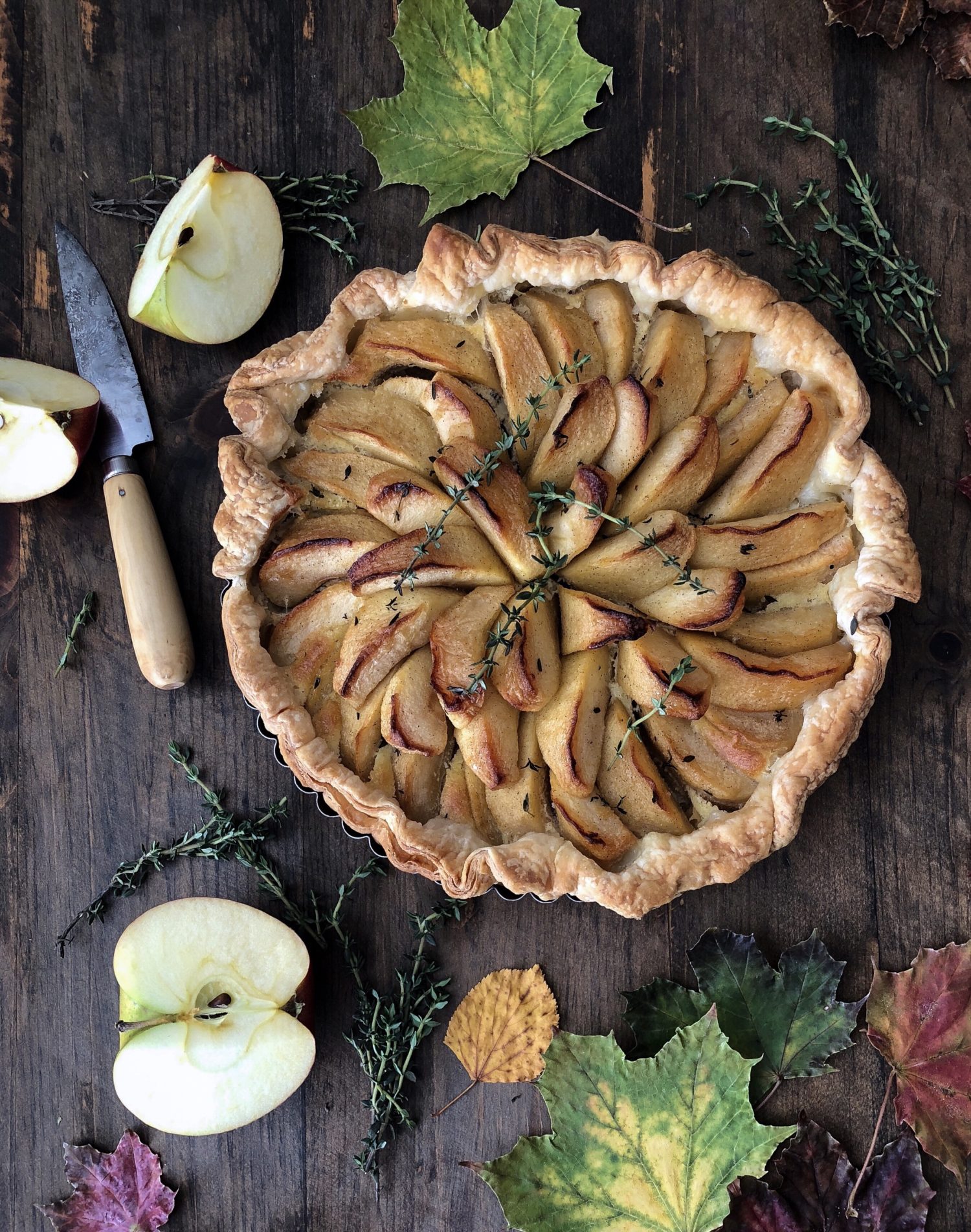 Apple Maple Frangipane Torte