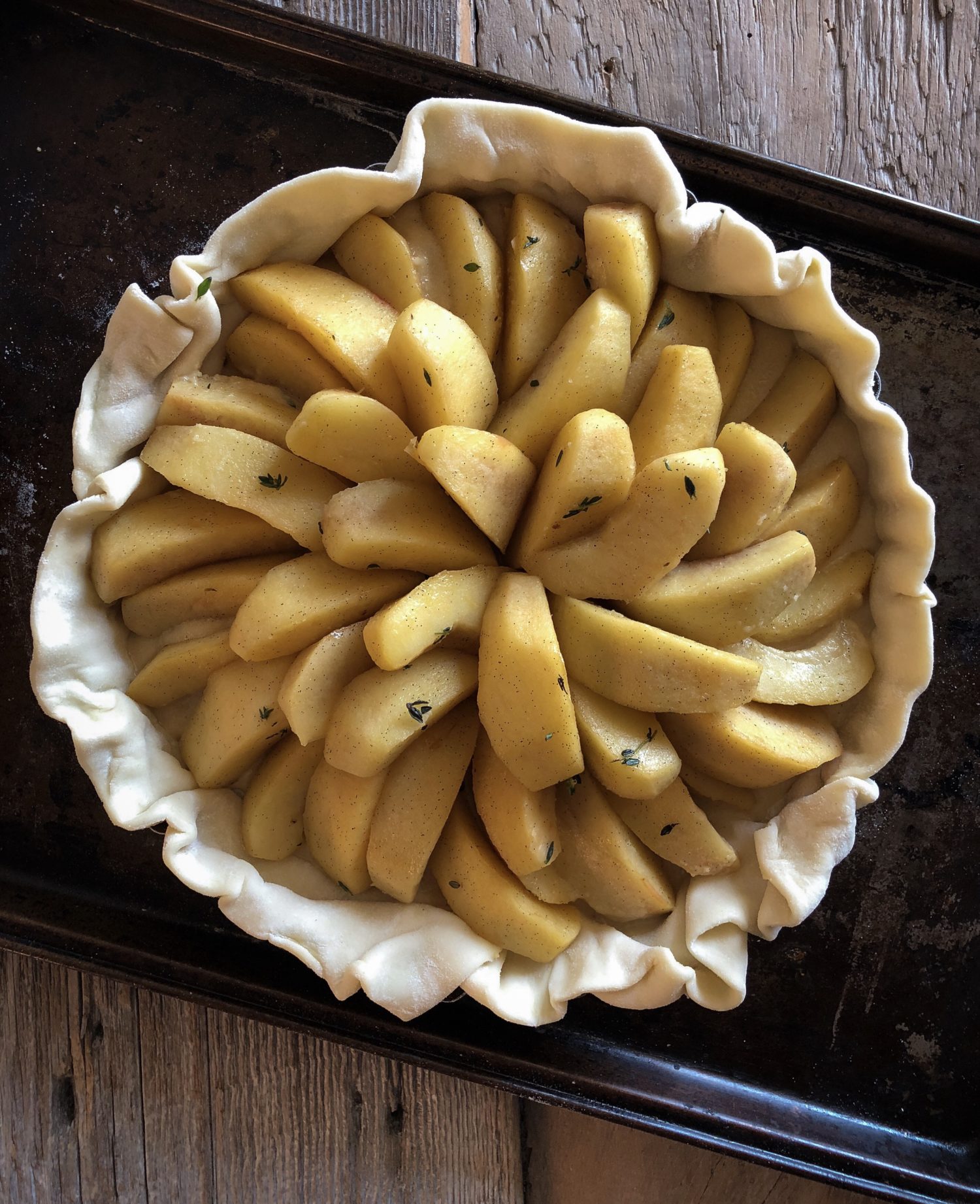 Apple Maple Frangipane Torte