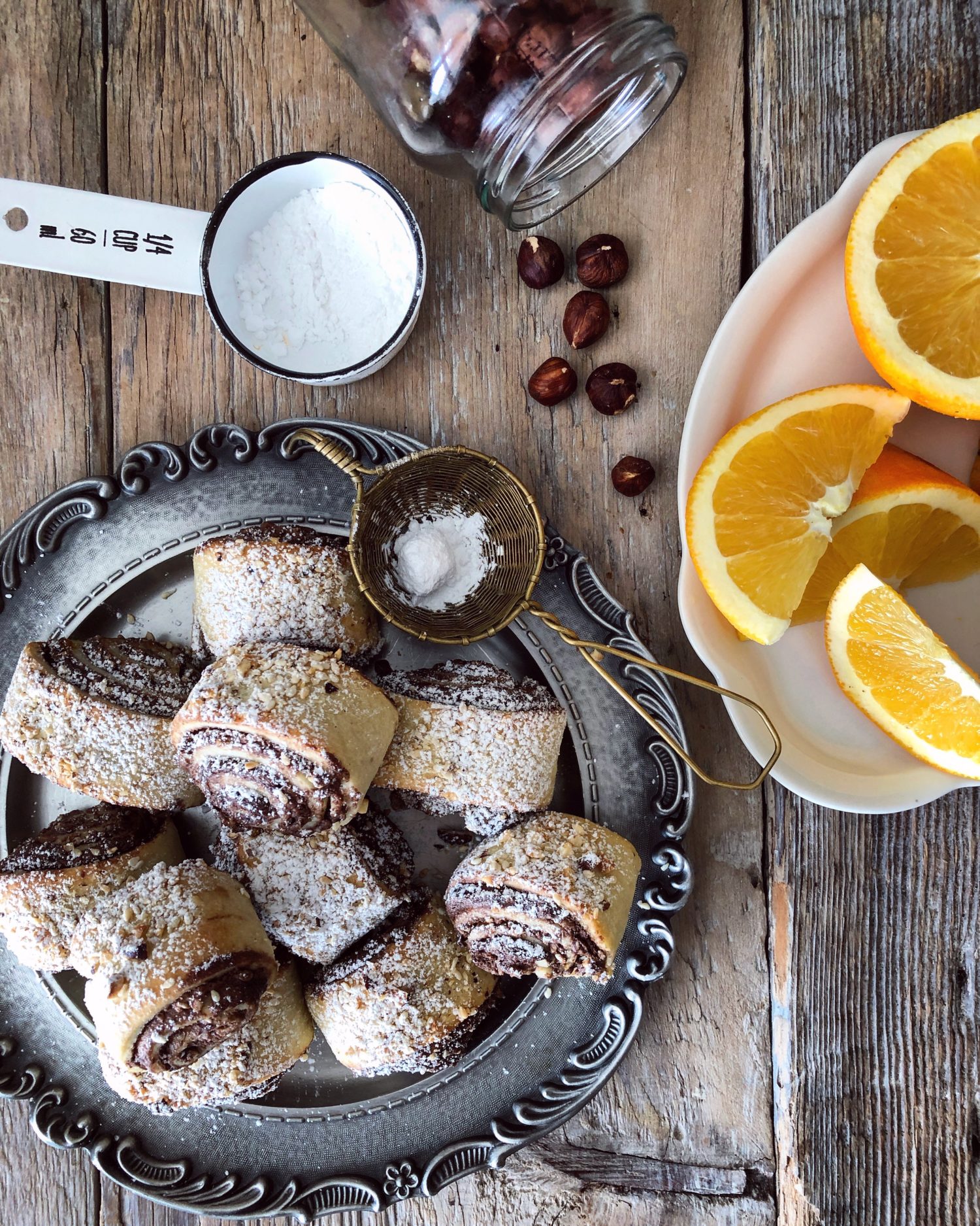 Mini Hazelnut, Sesame and Nutella Rolls