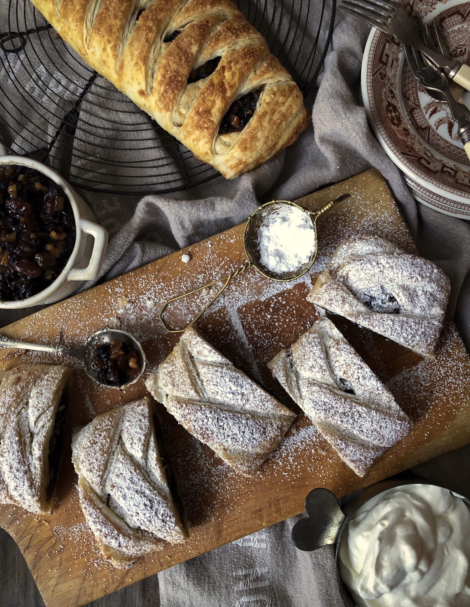 Mincemeat Citrus Frangipane Strudel