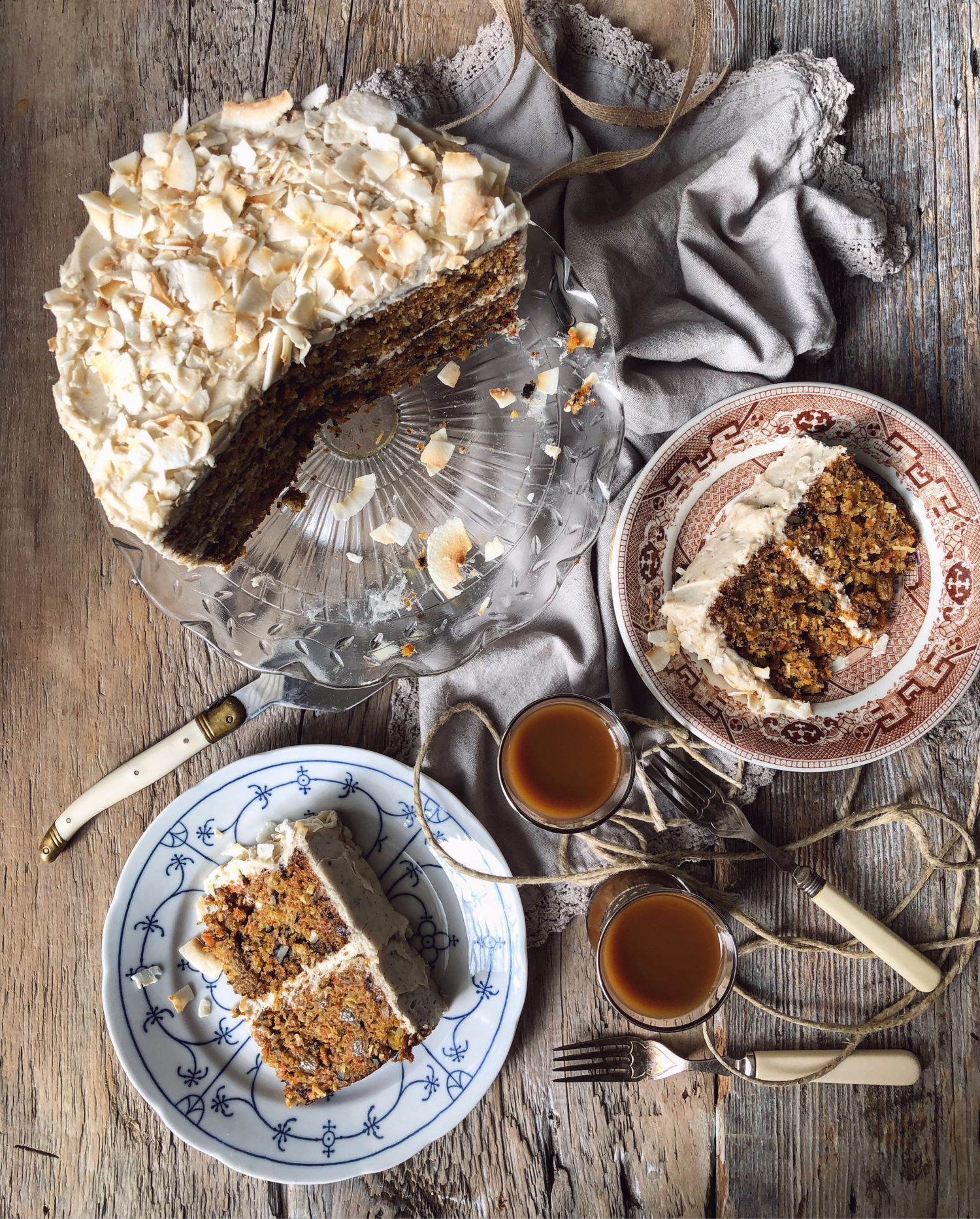 cardamom Carrot Cake with Allspice Cream Cheese Icing