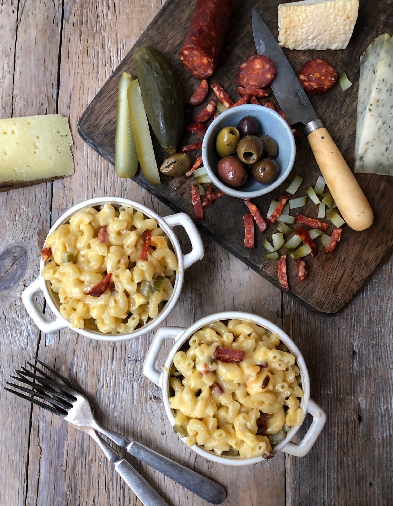 Charcuterie Board Mac and Cheese, stove top macaroni and cheese