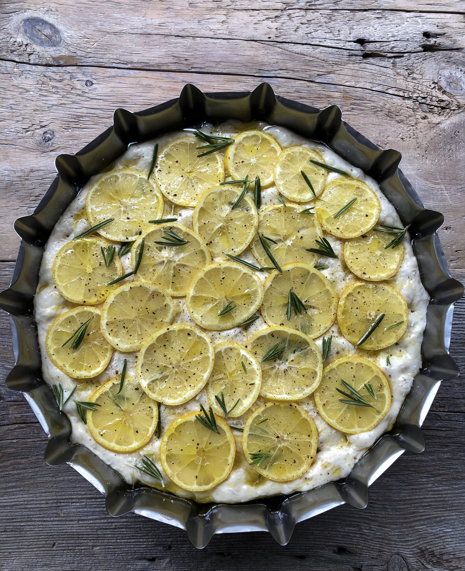 Lemon, Rosemary and Parmesan Focaccia