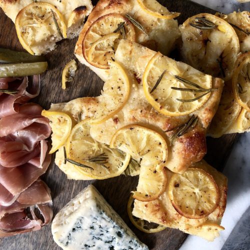 Lemon, Rosemary and Parmesan Focaccia