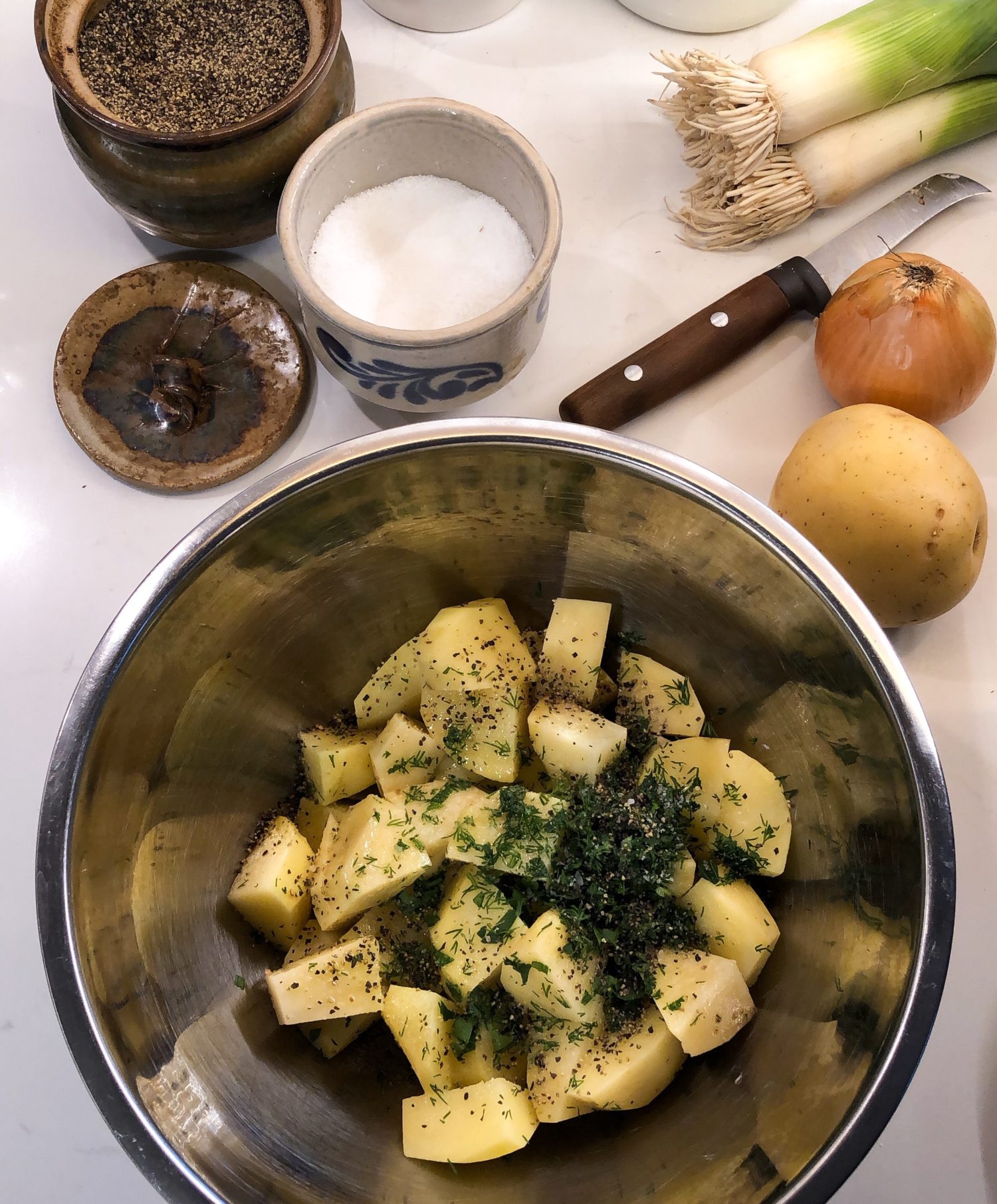 Roasted Potato and Leek Soup