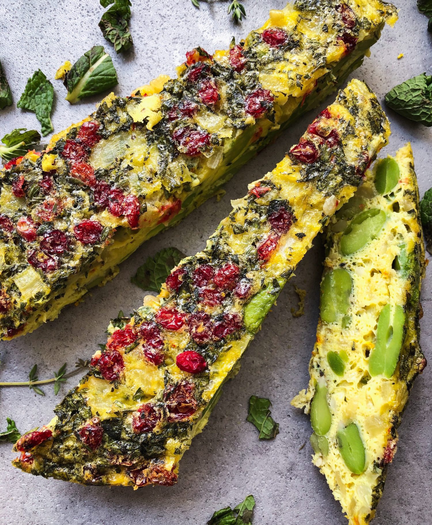 Fava Bean Kuku, Persian frittata