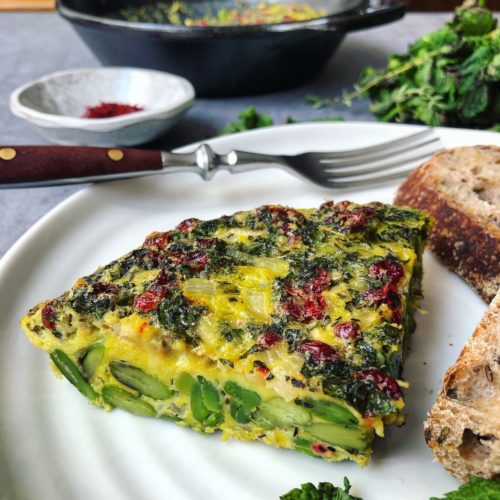 Fava Bean Kuku, Persian frittata