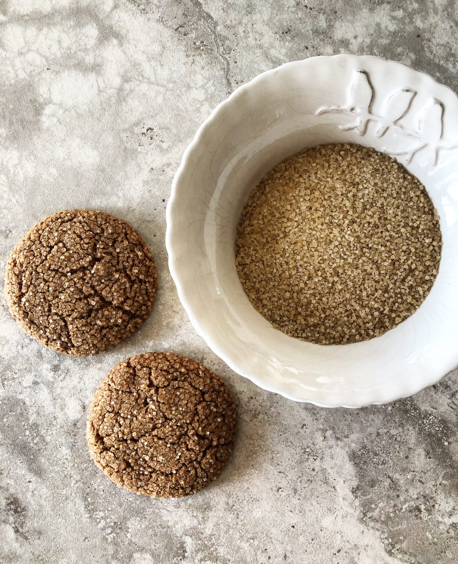 Ginger Molasses Cookies, turbinado or raw sugar