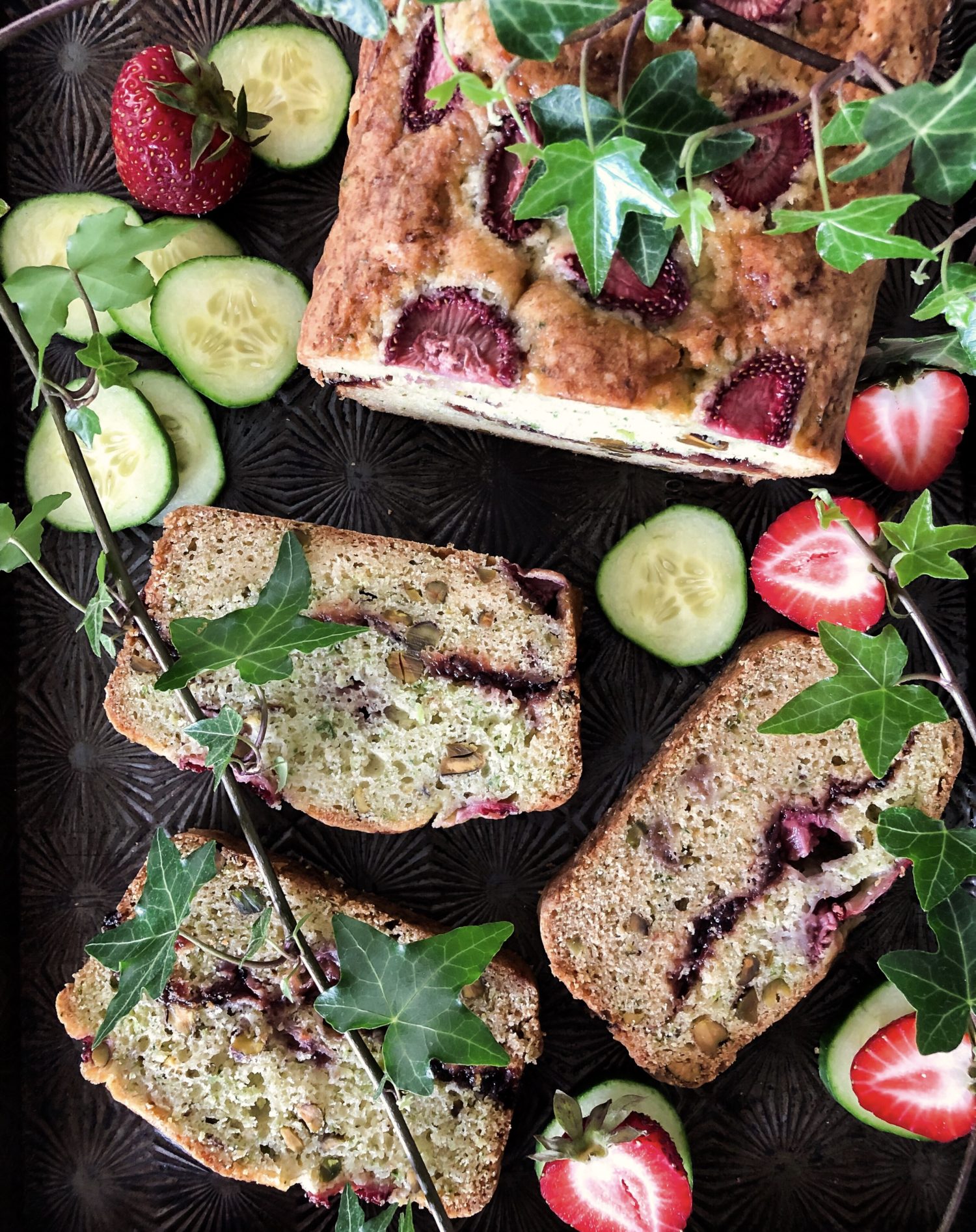 Strawberry Cucumber Loaf