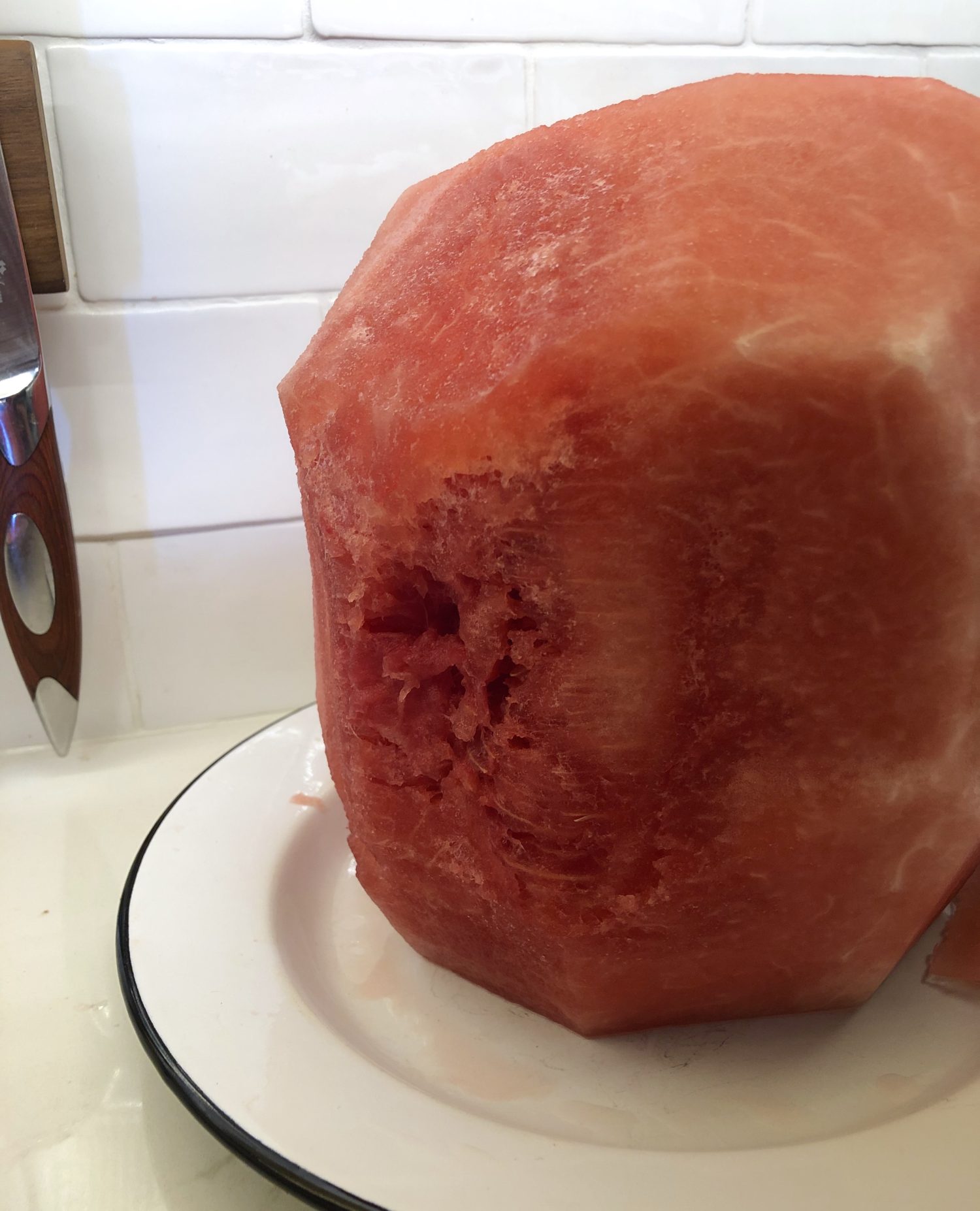 Watermelon Cake prep