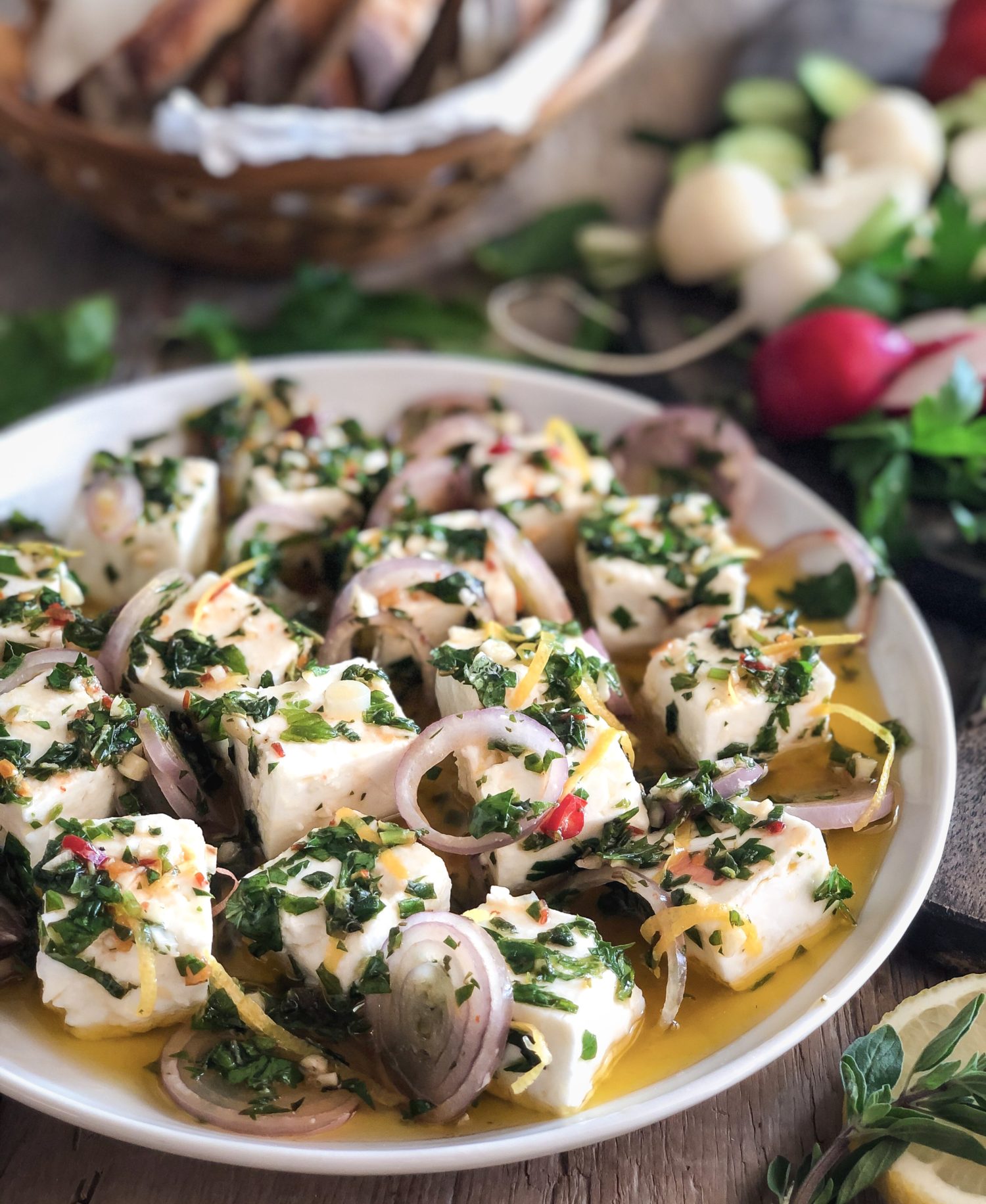 Middle Eastern Marinated Feta