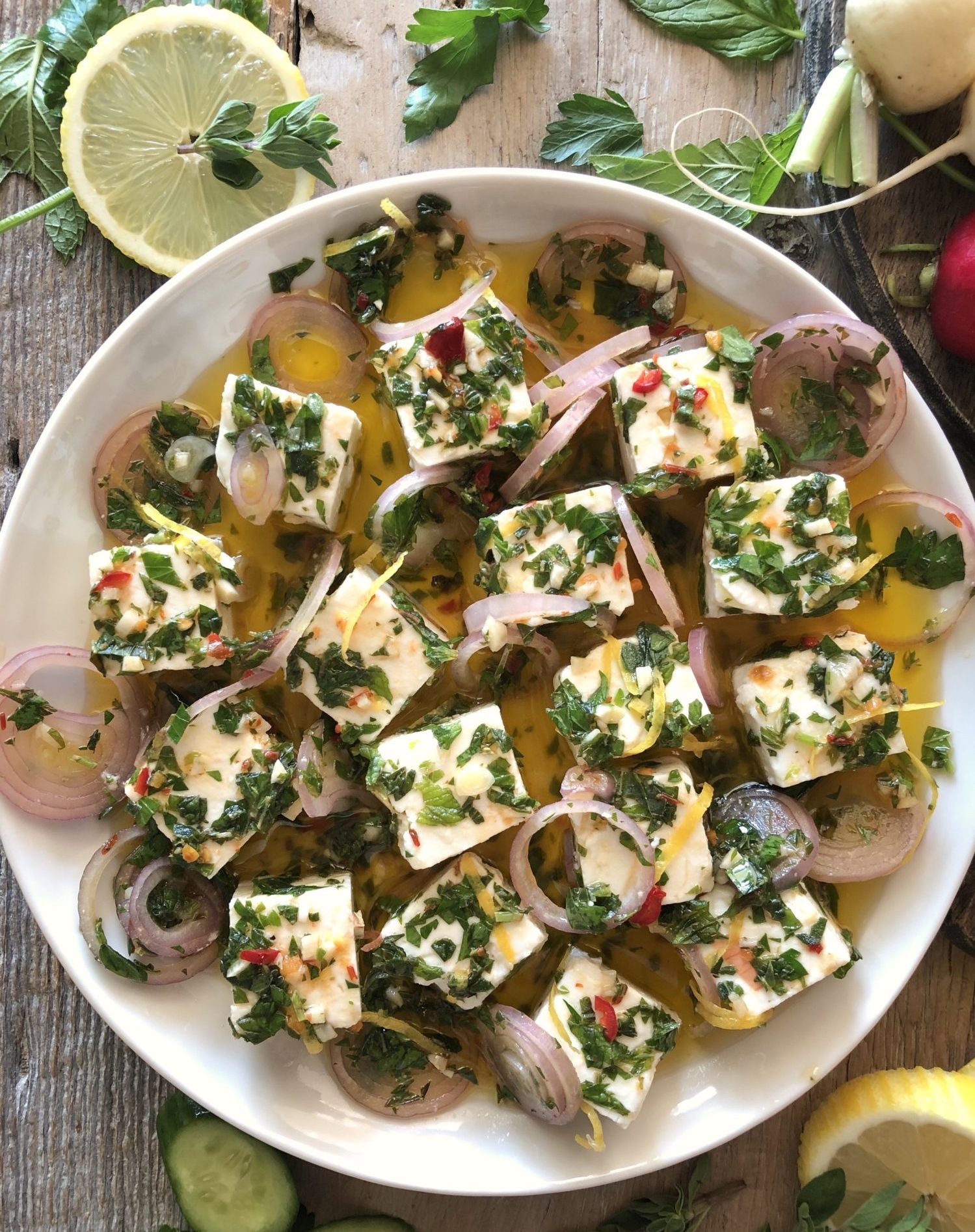 Middle Eastern Marinated Feta