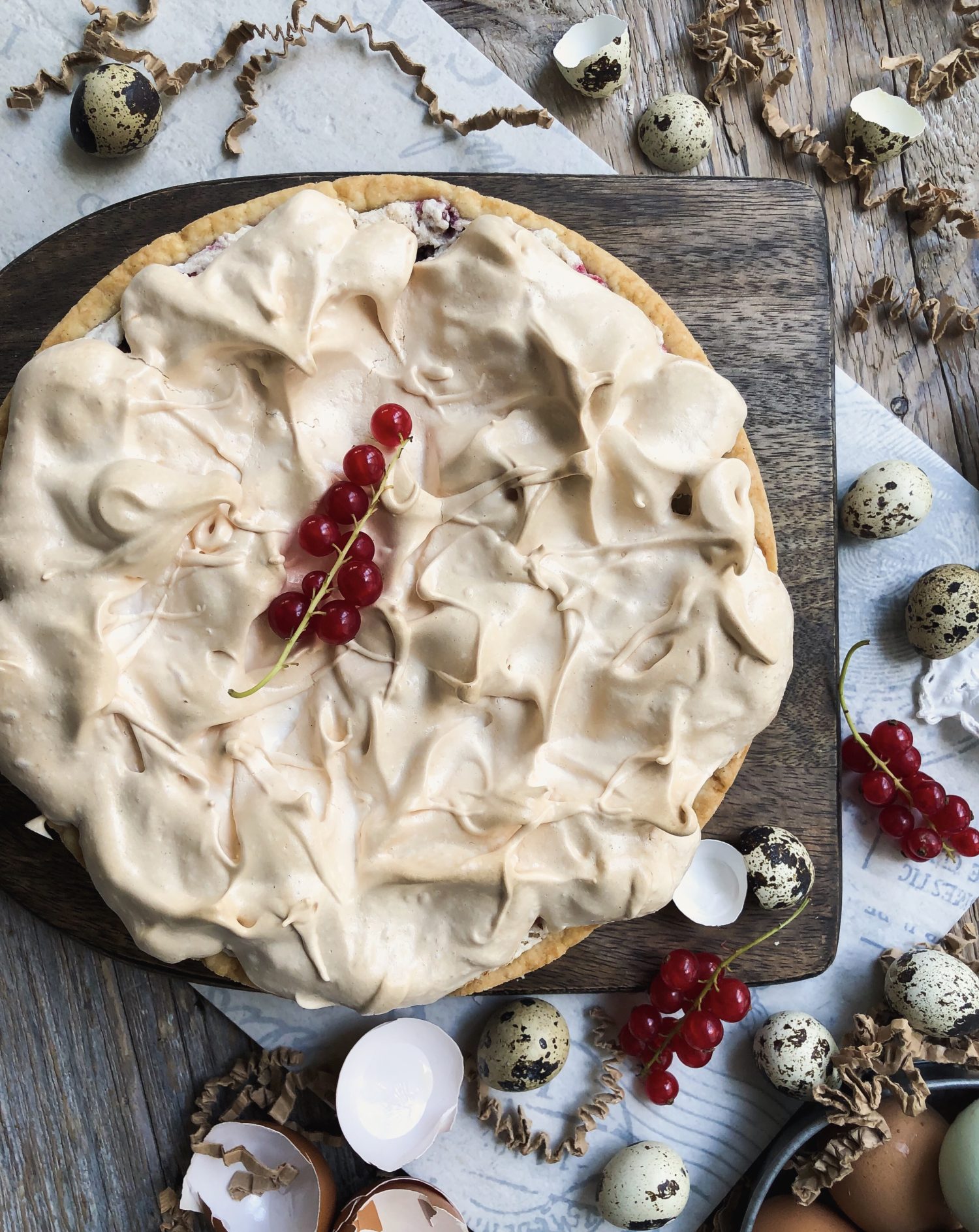 Currant Meringue Torte