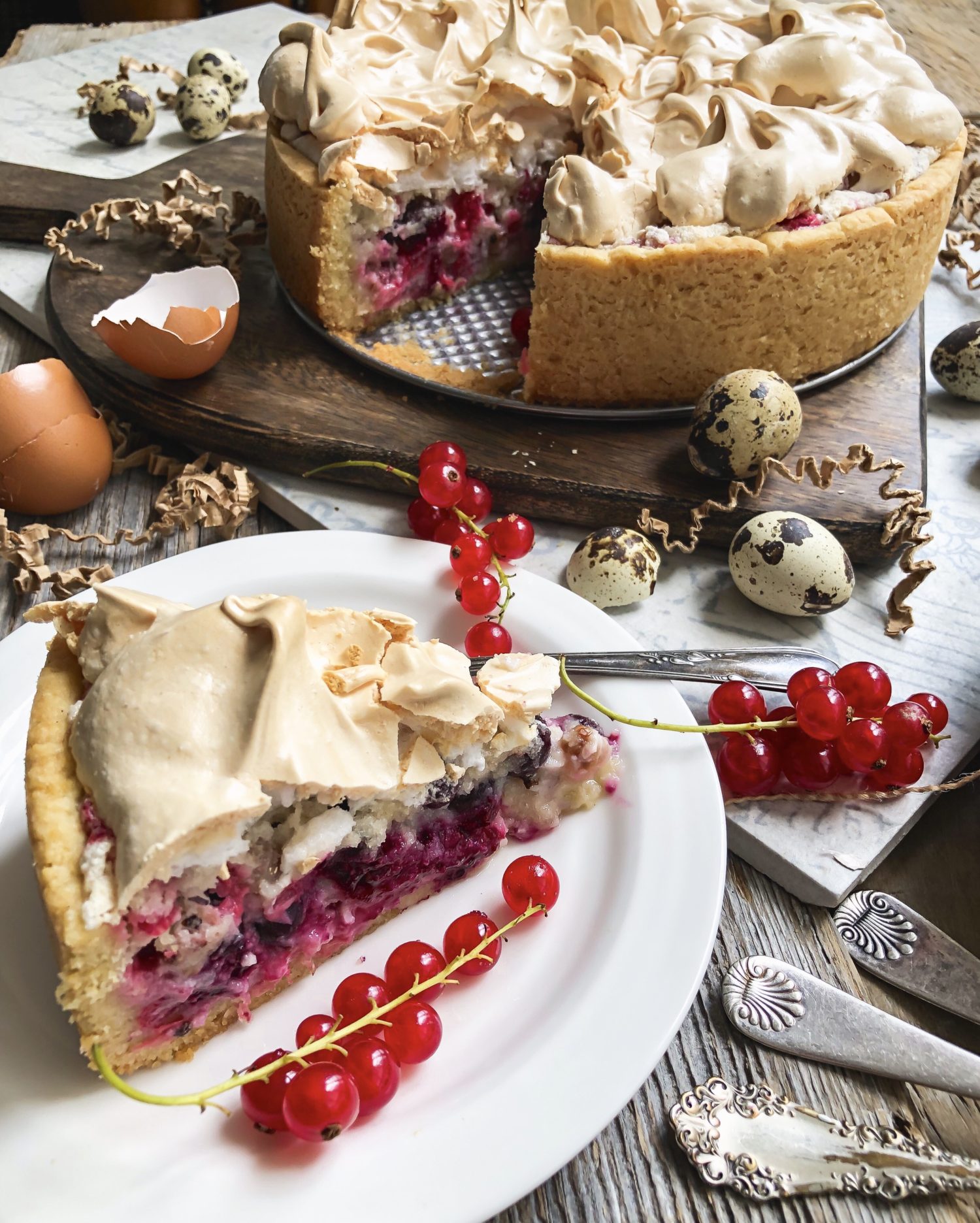 Currant Meringue Torte