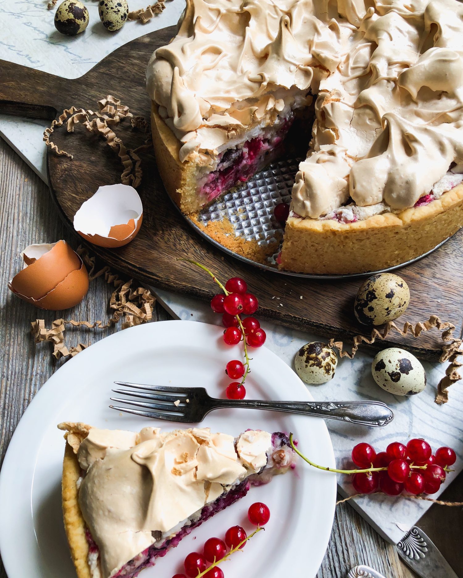 Currant Meringue Torte