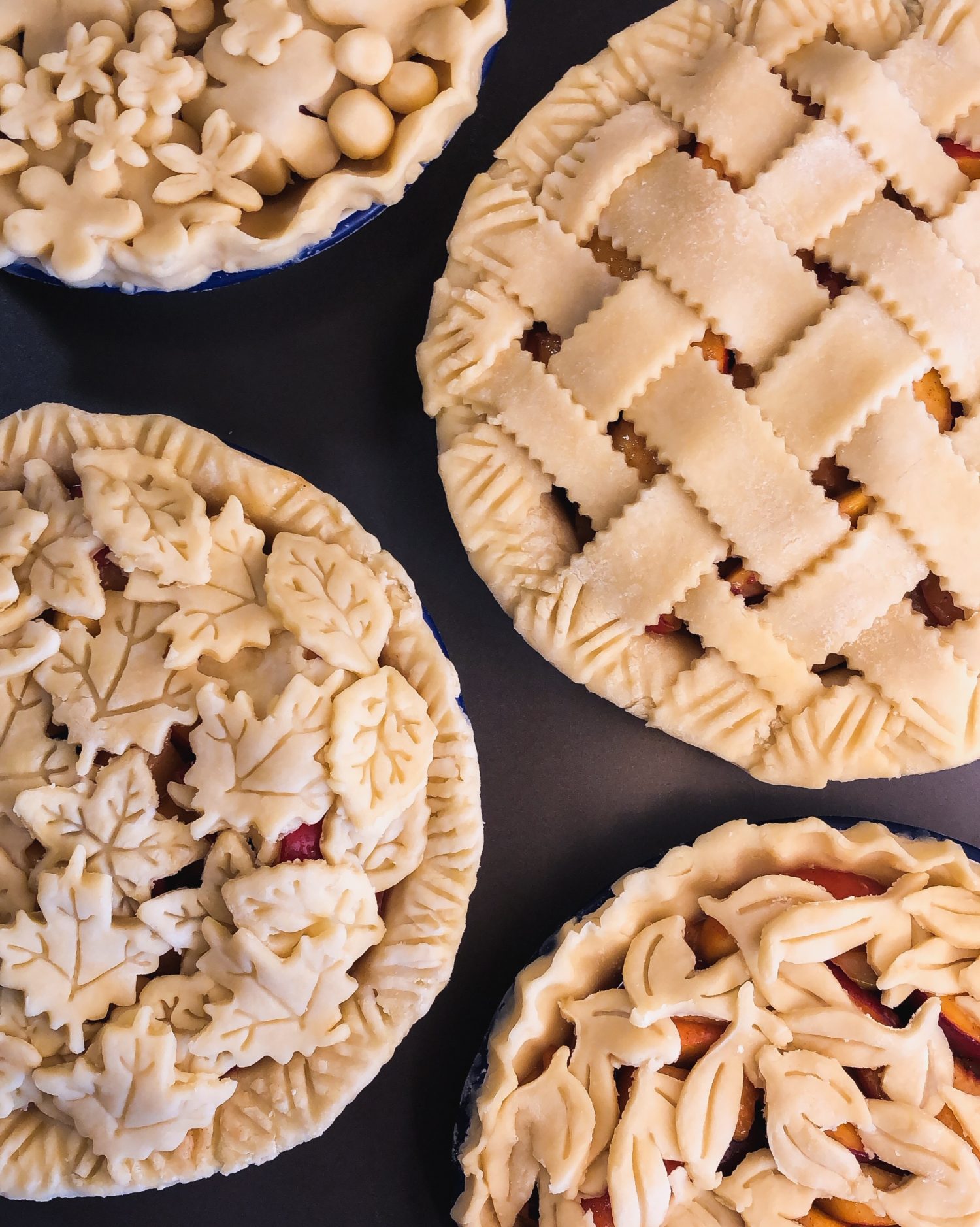 stone fruit and spice pies, pie workshop