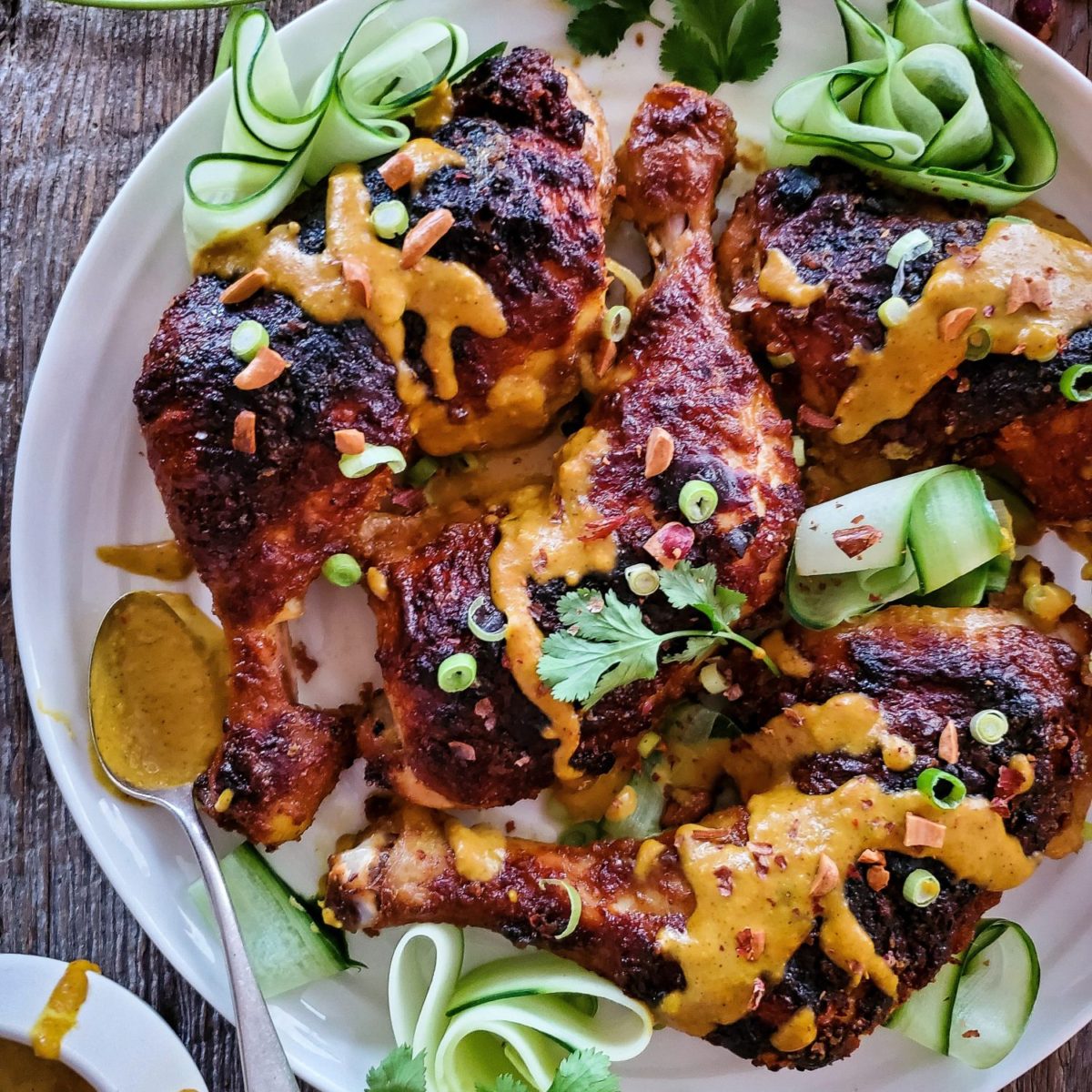 Peanut Satay Roast Chicken Legs