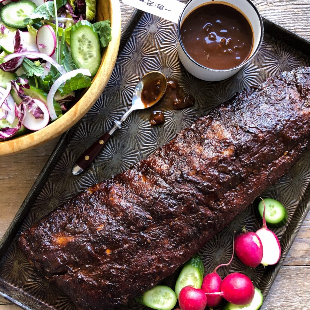 Coffee Bourbon Sticky and Spicy Baby Back Ribs