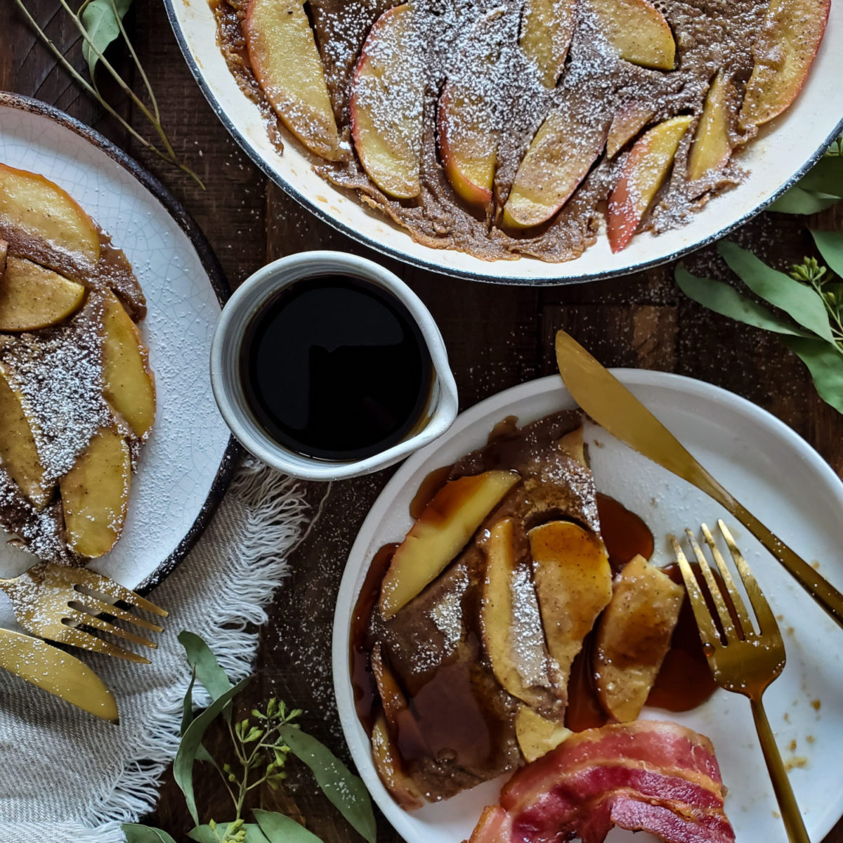 Baked Caramelized Apple Pancake