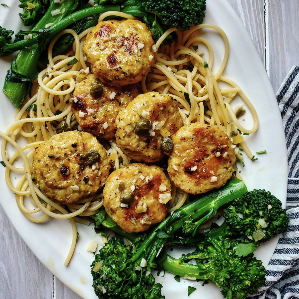 Chicken Piccata Meatballs