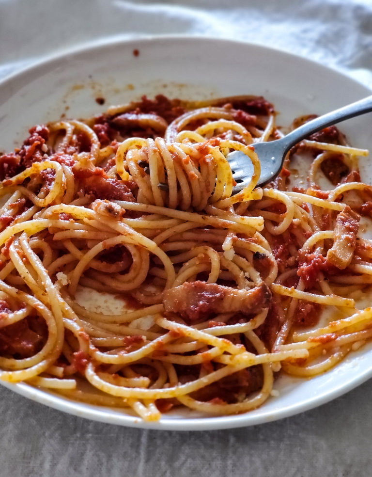 Spaghetti all’Amatriciana | The Lemon Apron
