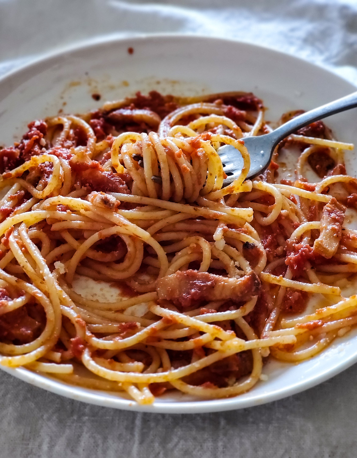 Amatriciana (Guanciale, Tomato, and Pecorino Romano) Recipe