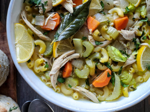 Chicken Noodle Soup with Rotisserie Chicken - A Beautiful Mess