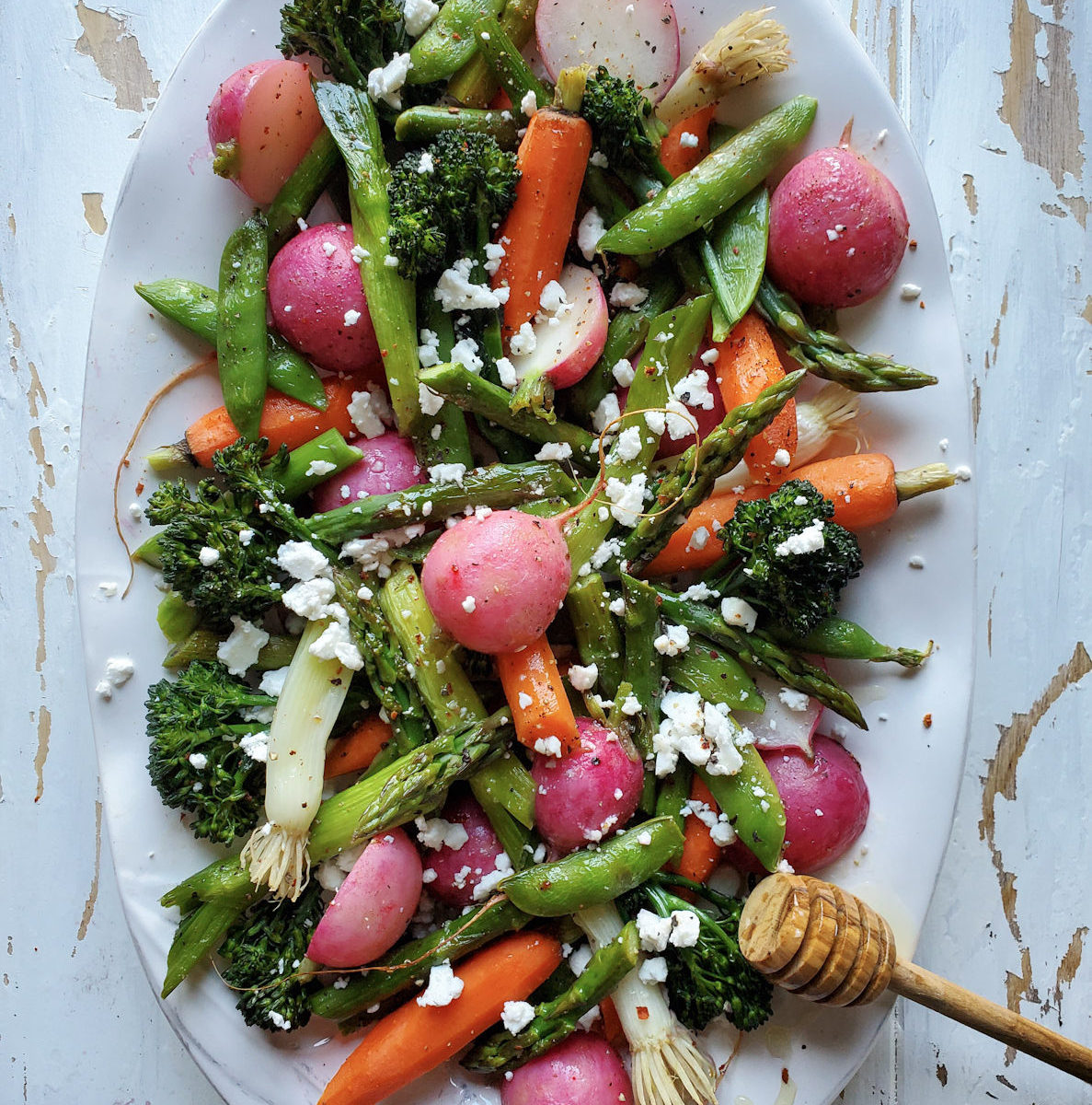 Roasted Spring Vegetables, Three Ways