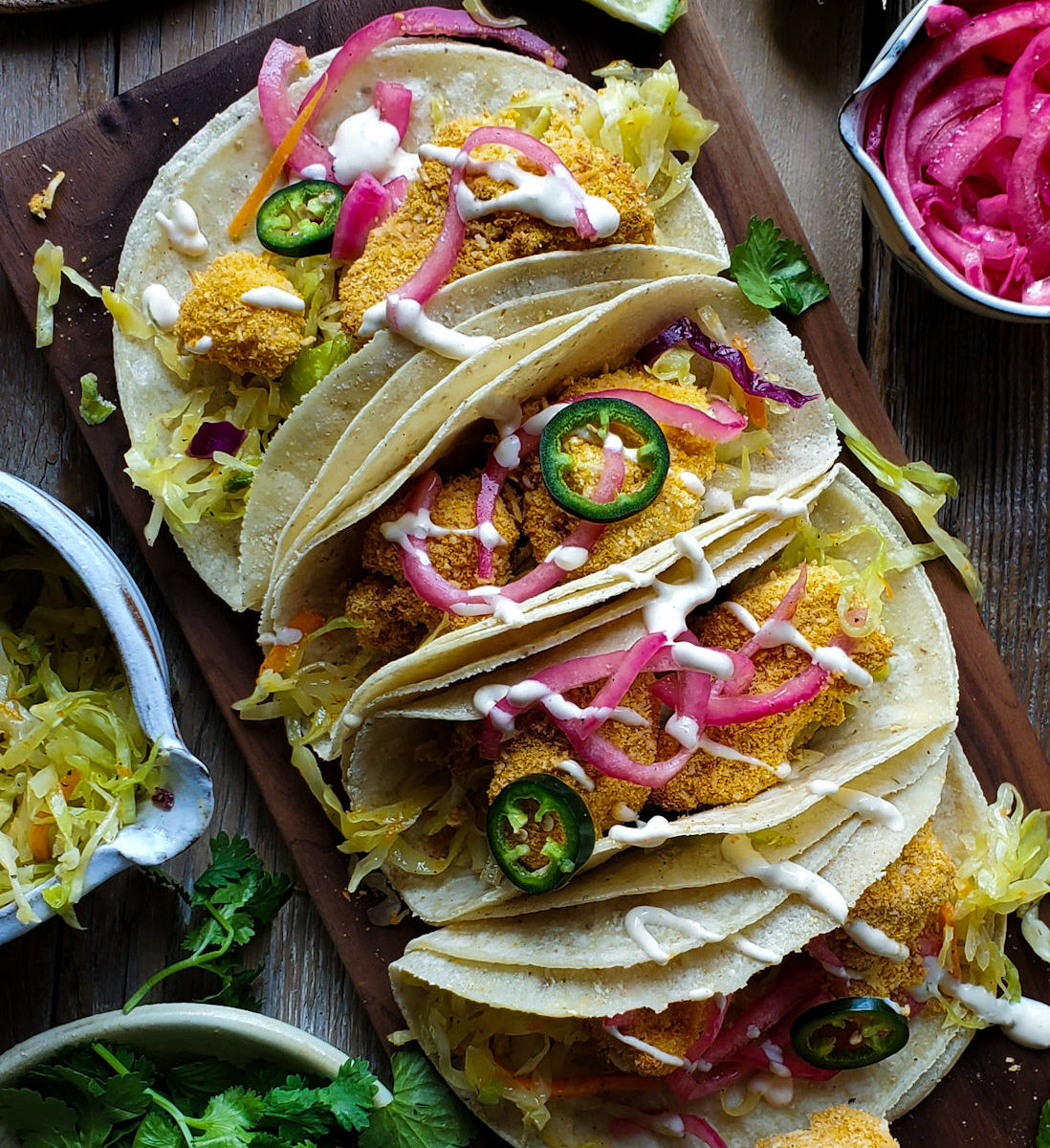 Coconut Cauliflower Tacos