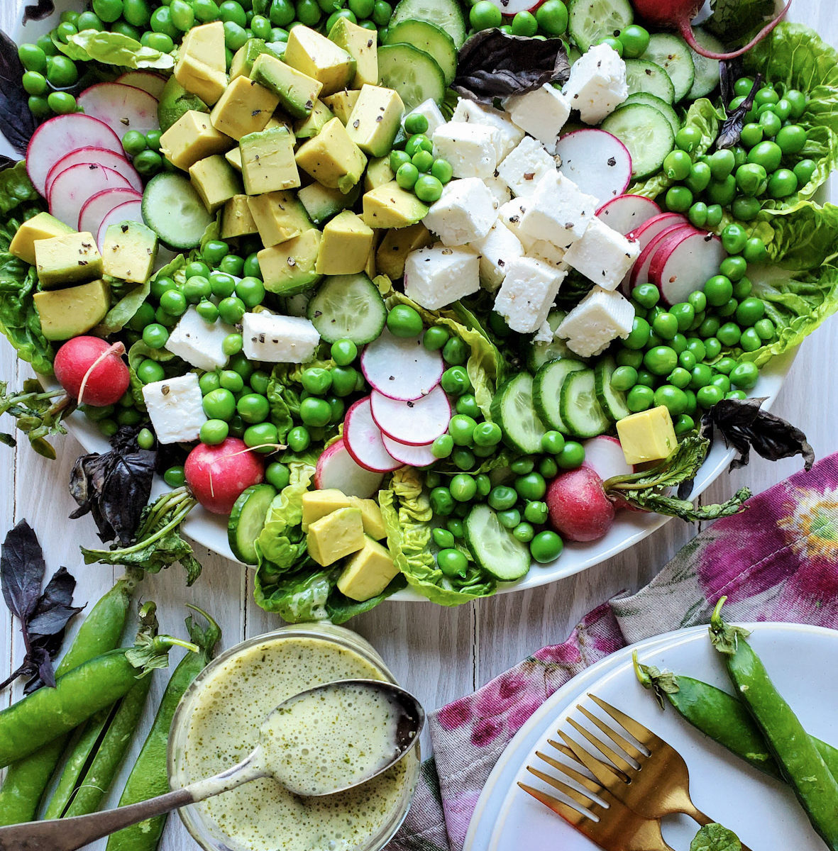 Spring Pea Salad with Mint Vinaigrette