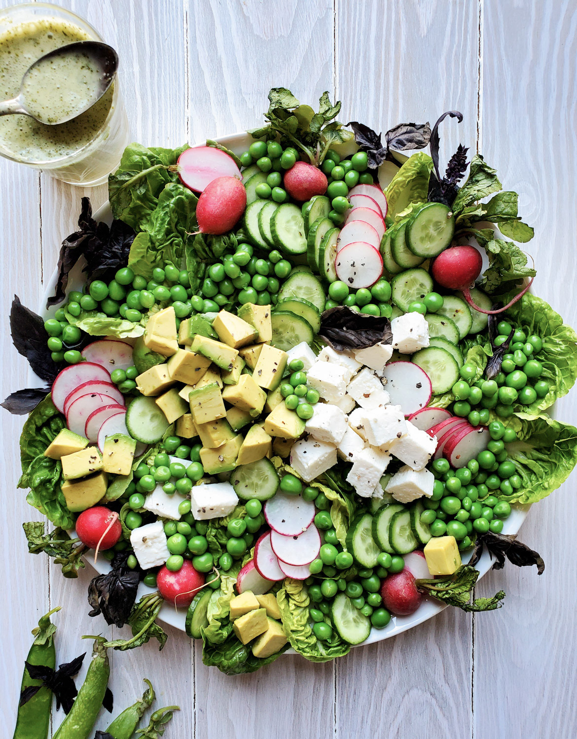Spring Pea Salad with Mint Vinaigrette | The Lemon Apron