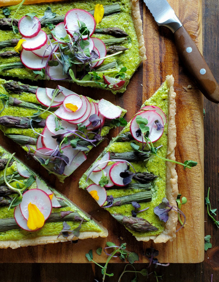 Asparagus Pesto Ricotta Tart The Lemon Apron