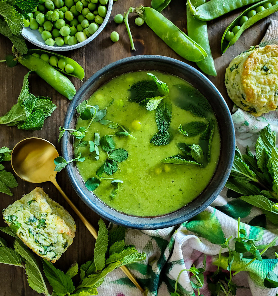Spring Pea and Mint Soup