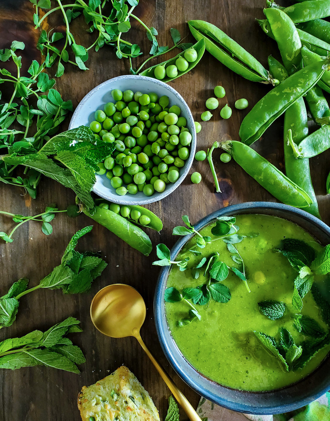 Spring Pea and Mint Soup | The Lemon Apron