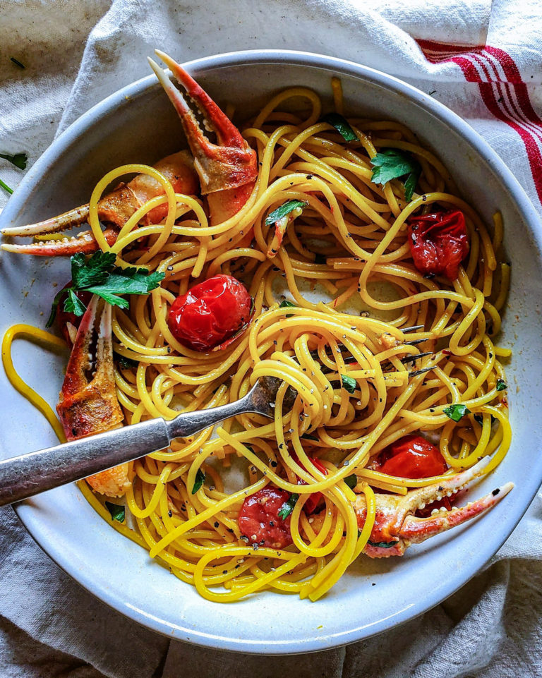 Saffron Butter Pasta with Shellfish The Lemon Apron