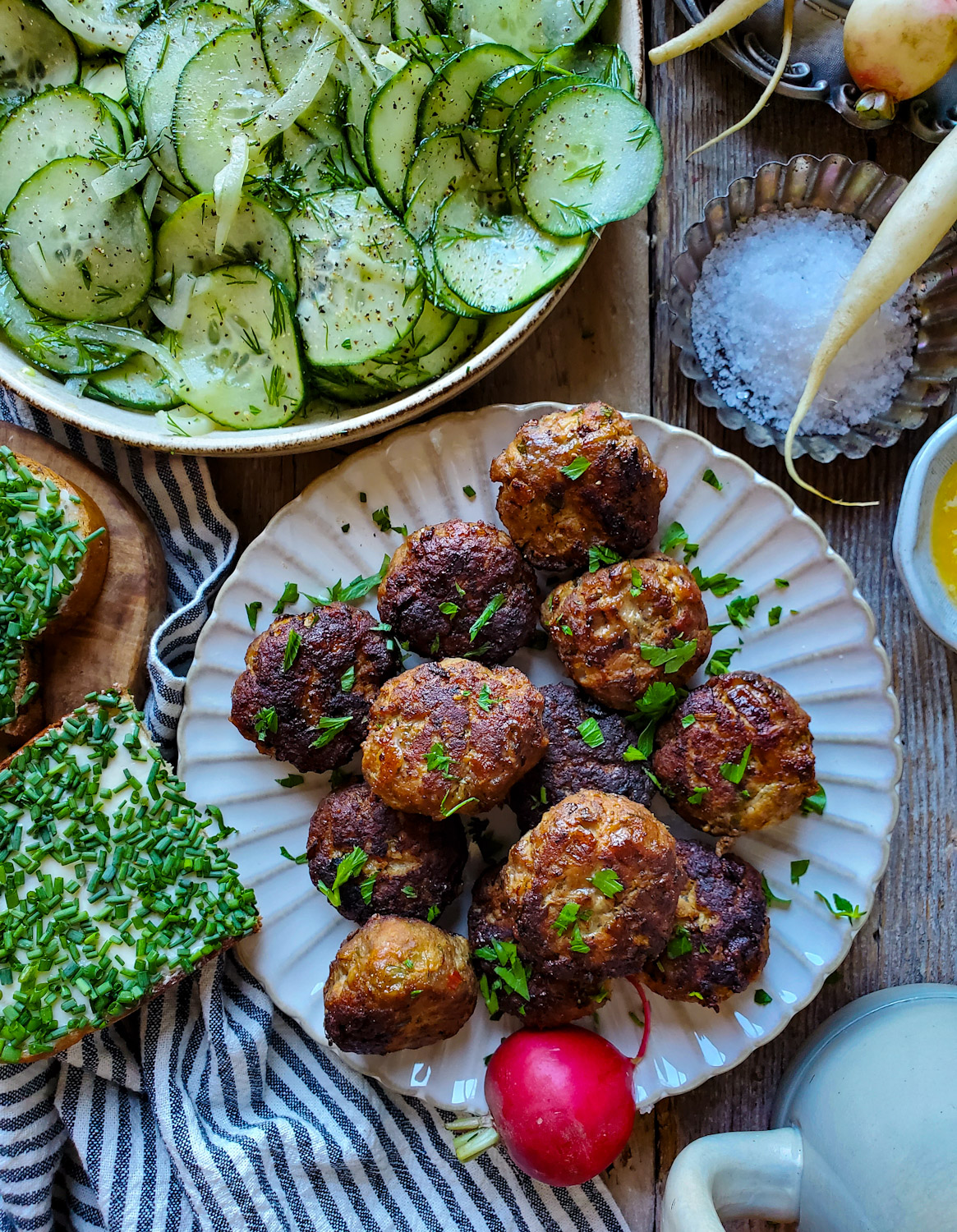 Frikadellen, aka German Meatballs, Beer Hall Grub