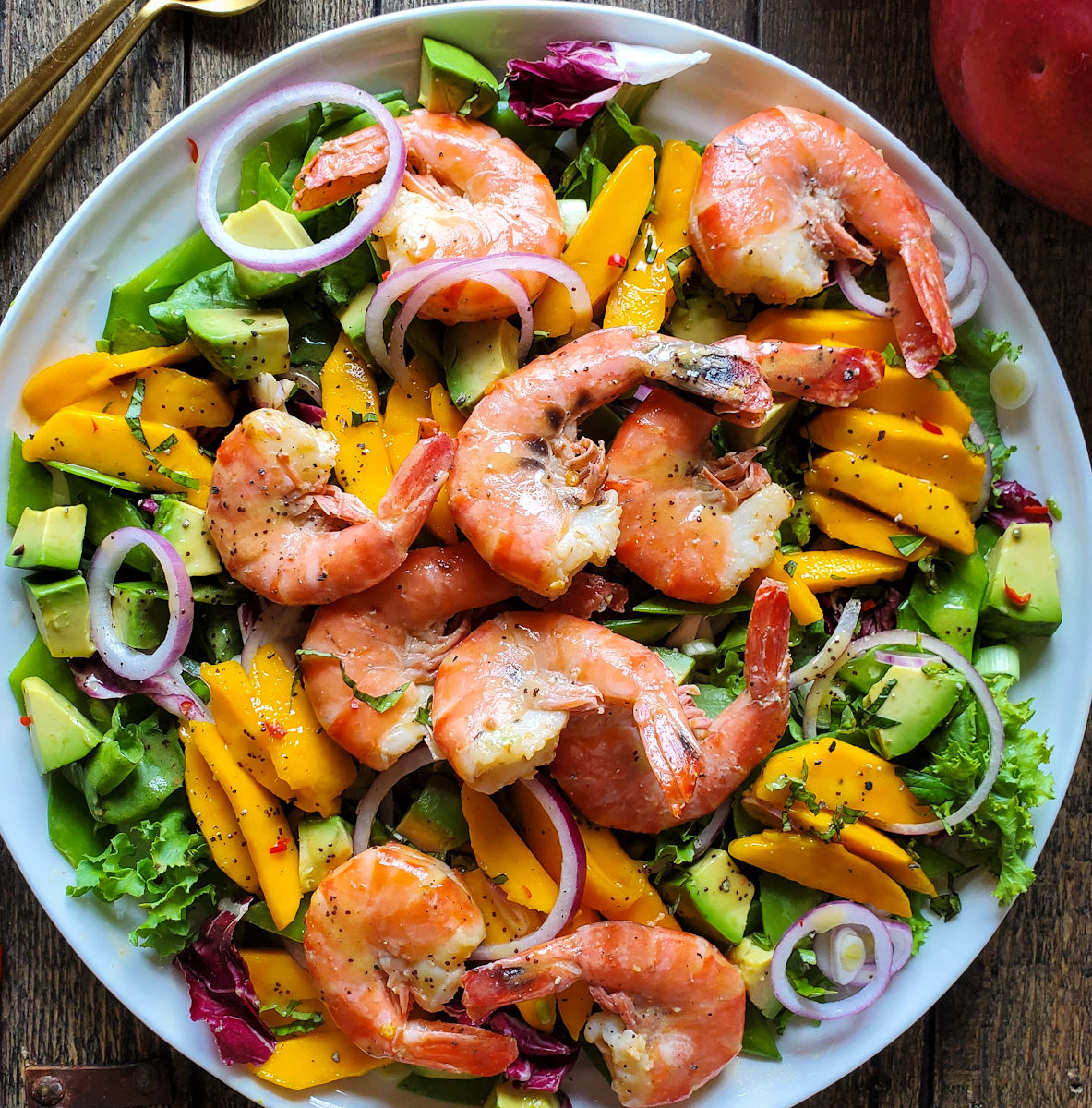 Mango and Avocado Salad with Shrimp