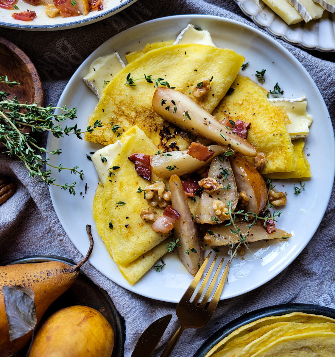 Sautéed Maple Pears with Bacon and Walnuts