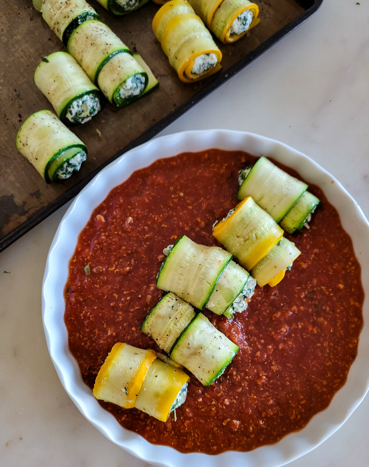 Zucchini Involtini with Kale and Spinach Ricotta | The Lemon Apron