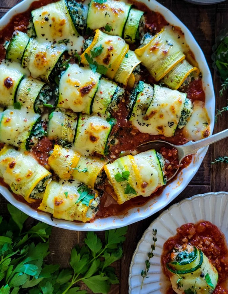 Zucchini Involtini with Kale and Spinach Ricotta | The Lemon Apron