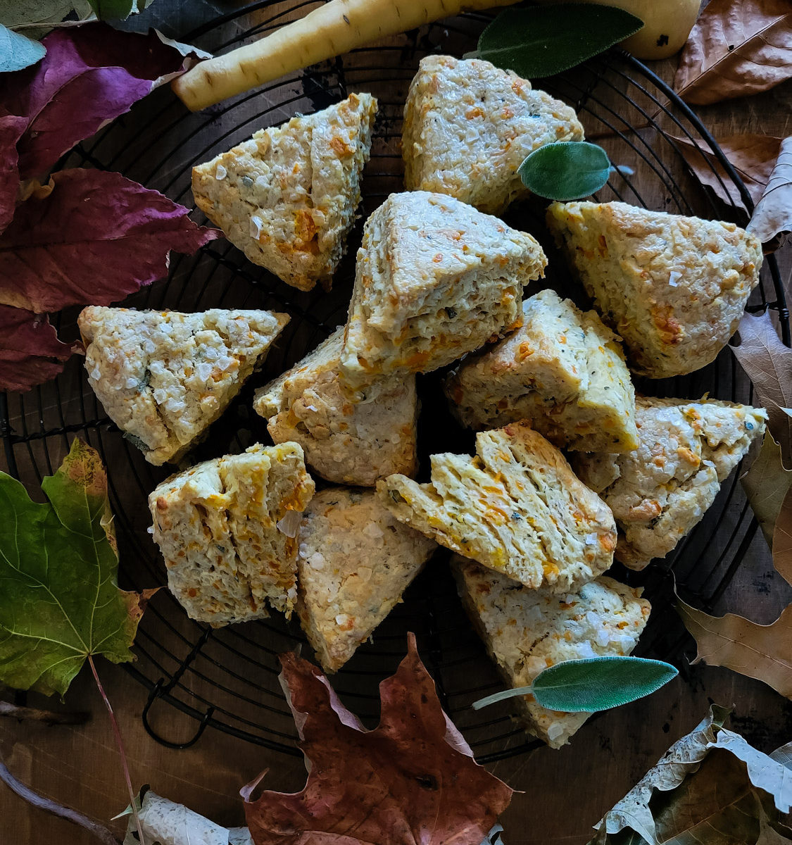 Parsnip and Cheddar Scones