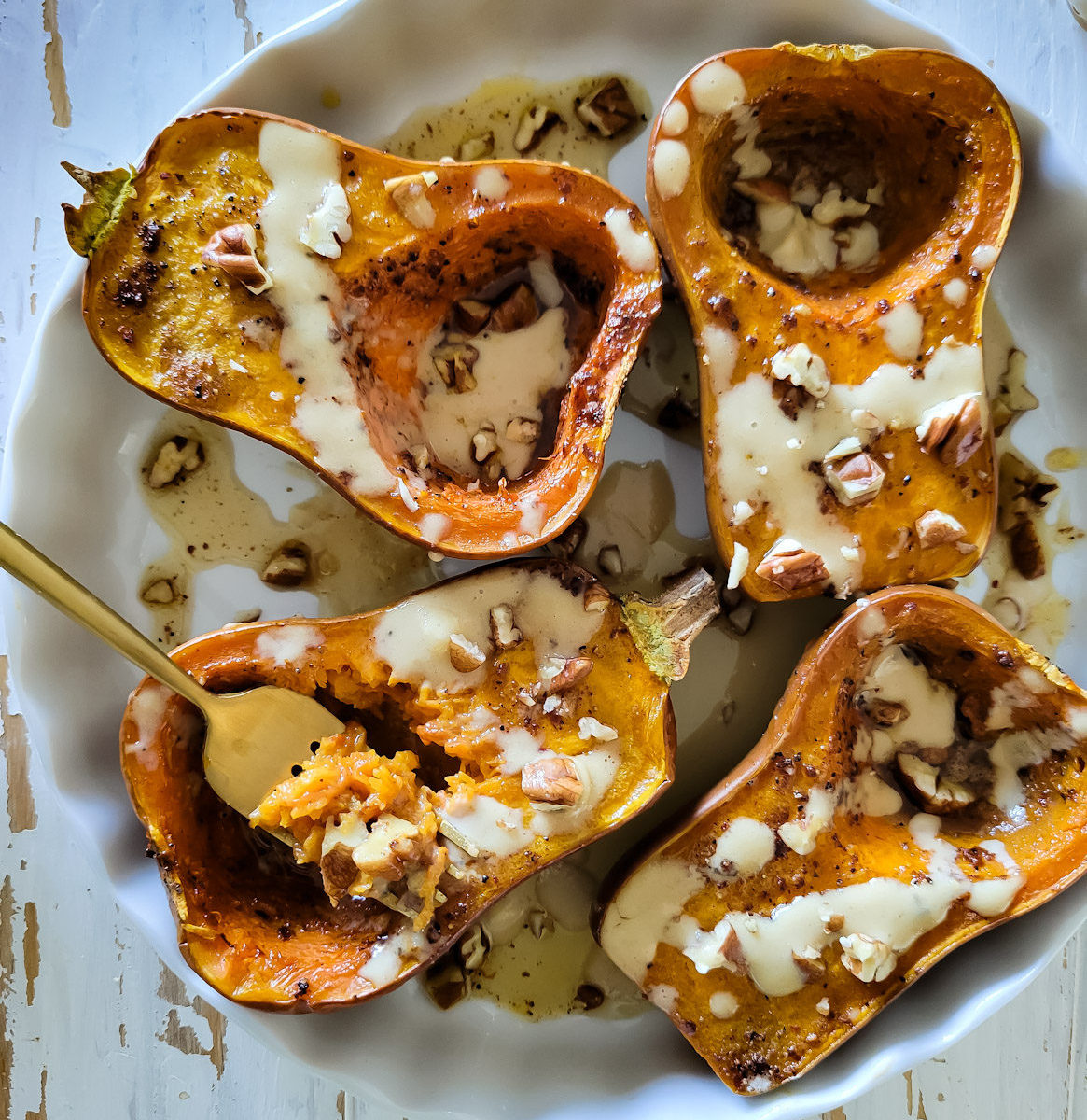 Roasted Honeynut Squash, Three Ways